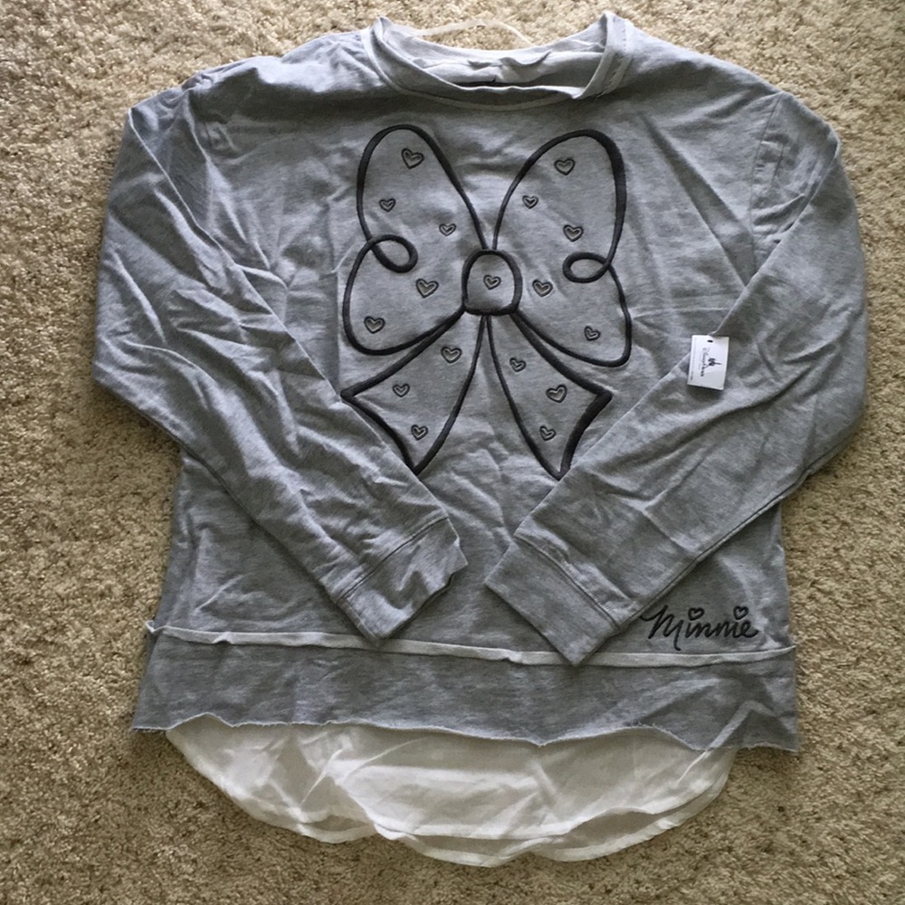 Minnie Mouse bow sweater. Size: M